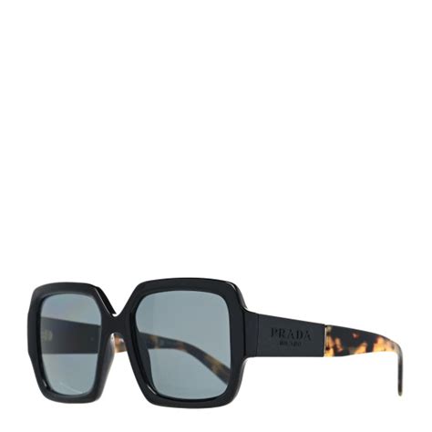 PRADA Oversized Monochrome Sunglasses SPR 21X Black